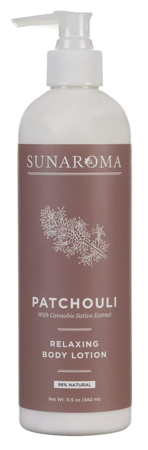 SUNAROMA Lotion Patchouli 11.5 Ounce Pump (Relaxing) (340ml)