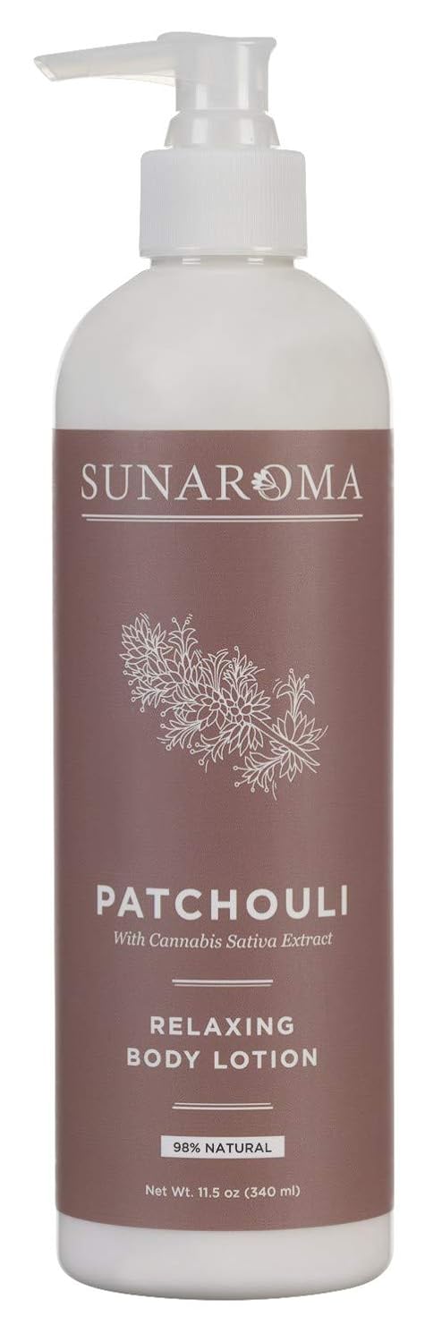 SUNAROMA Lotion Patchouli 11.5 Ounce Pump (Relaxing) (340ml)