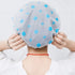 Shower Caps, 3 Pcs Waterproof Bath Caps, Plastic Reusable Shower Caps for Women Ladies Spa Salon