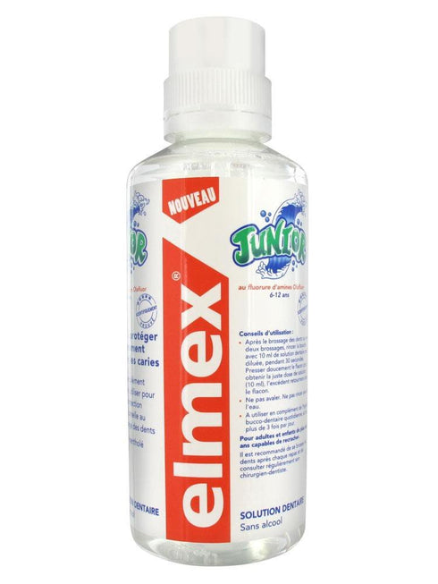 ELMEX Junior 6-12 ANS Solution dentaire sans alcool (400 ml)