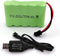 6V AA Battery Pack, Upgrade 2400mAh Rechargeable NiMH Battery Pack with Charge Cable, SM 2P Plug