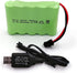 6V AA Battery Pack, Upgrade 2400mAh Rechargeable NiMH Battery Pack with Charge Cable, SM 2P Plug