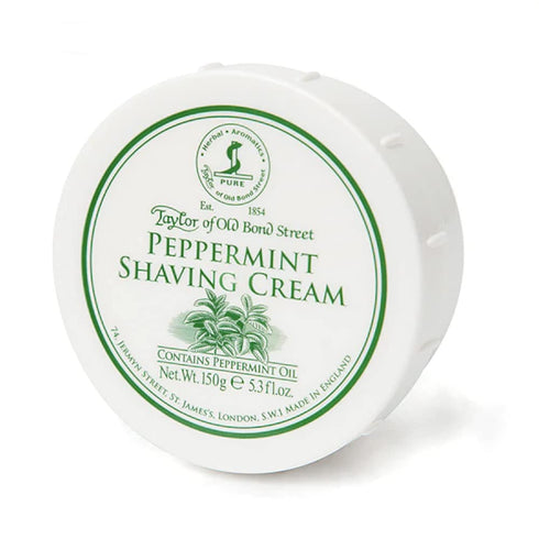 Taylor of Old Bond Street Peppermint Shave Cream, 5.3 oz