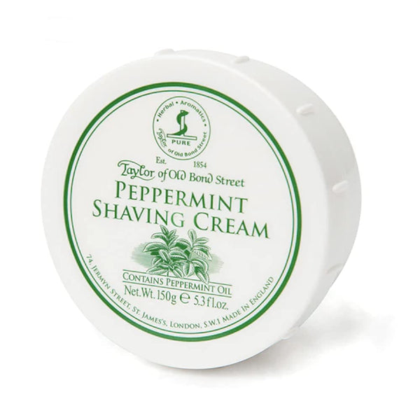 Taylor of Old Bond Street Peppermint Shave Cream, 5.3 oz
