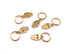 yueton 30pcs Gold Ring Shell Hands Leaves Star Pendant Rings Set, Hair Clip, Headband Accessories