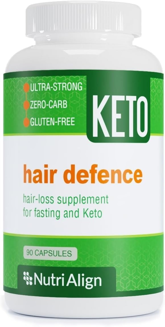 Nutri-Align Hair Defence Biotin Complex | 90 Capsules | 2500mcg Biotin per Capsule | High Strength Hair Growth, Vitamin