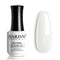 RARJSM Milky White Gel Polish, 15ML French White Nail Art Manicure Varnish, LED UV Translucent Gel Nail Polish Soak Off