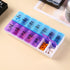 Wopanxye Weekly Pill Organizer Case, Travel Daily Medicine Box Tablet Dispenser, Twice a Day, Vitamin Container Meds