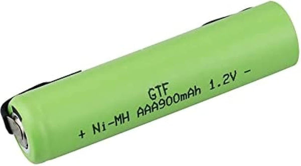 IEVEDIVB 1.2V AAA Rechargeable, 900 Mah Nimh Green Cell Case with Welding Tabs,