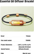 YOLAXGA Set Essential Oil Diffuser Bracelet, Adjustable Wristband, Rose Gold, Manual Aromatherapy Jewelry,Perfume