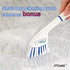 ITTAHO Floor Scrub Brush, 2 in 1 Deck Cleaning Brush with Long Handle for Tile, Deck, Patio, Garage, Bathroom