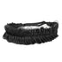 Wide Fishtail Black Headband for Women - Synthetic Hair Plaited Braids Elastic Stretch Fishtail Headband (Black)
