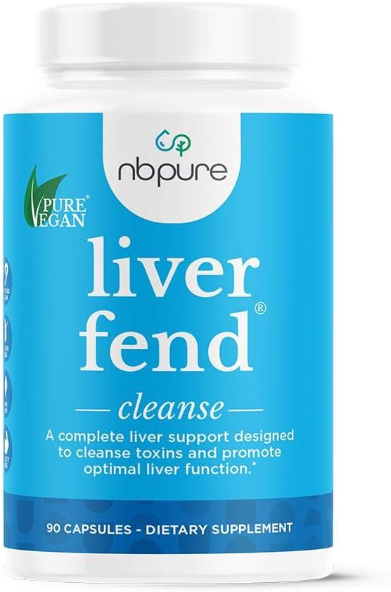 nbpure Liver Fend Liver Detox and Cleanse - Milk Thistle and Liver Support Supplement, 90 Count