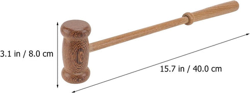 Hammer 15.74 Inch LALAFINA Back Massager Handheld Wooden Massage for Body Pain Relief Neck Shoulder Leg Feet Relaxation