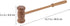 Hammer 15.74 Inch LALAFINA Back Massager Handheld Wooden Massage for Body Pain Relief Neck Shoulder Leg Feet Relaxation