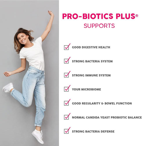Pro-Biotics Plus, Natural Probiotics for Men, Women and Kids, Immune System Support Supplement, 90 Capsules by NWC