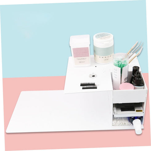 Ipetboom Grafting Table Makeup Organizer Stand - Lash Tool Display Stand for Eyelash Extension Organizer with Neck