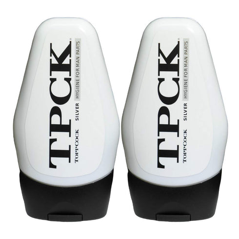 TPCK ToppCock Silver Leave-On Hygiene Gel for Man Parts, 90ml Odor Neutralizer, Male Care (Pack of 2)