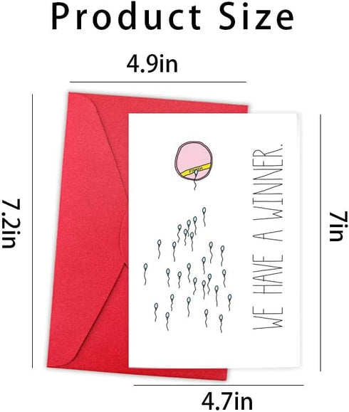 Tofwaol Baby Shower Card Funny Pregnancy Announcement Gifts for Husband Humorous Congrats on Pregnacy Gift for Couple