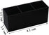 Weiai Black Acrylic Makeup Brush Holder Organizer, 3 Slot Cosmetics Brushes Storage Solution