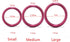 Metal Cock Testicle Ring Without Edges, Sexual Stimulation Device Prolonged Erection Sex Toy for Men (Red, Small)