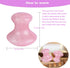 QYLHH 2 Set Pcs Rose Quartz Jade Mushroom Hot Massage Stones Warm Rocks Kit for Facial SPA Pink