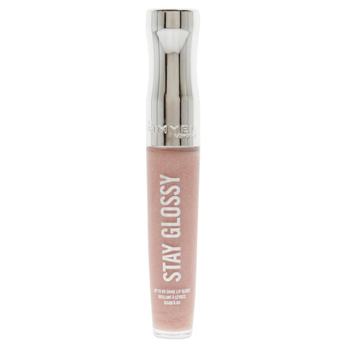 Rimmel Stay Glossy Lip Gloss, Non-Sticky Formula, 110 Dorchester Rose, .18oz