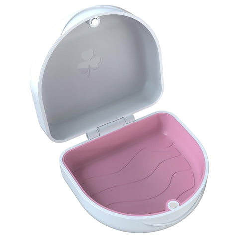 Retainer Case, Orthodontic Mouthguard Case, Dental Retainer Case (White)
