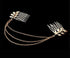 yueton 2pcs Fashion Ladies Athena Olive Branch Tassel Leaf Clips - Barrettes Bobby Pin Hair Clips for Bride Headwear