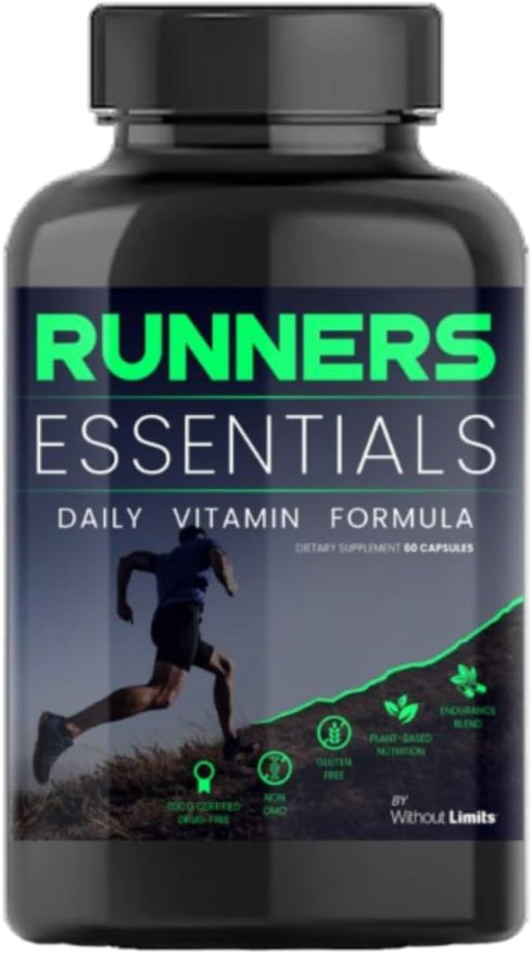 Without Limits Runners Essentials Daily Vitamin Formula, One Month Supply, 60 Capsules