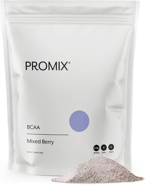 Promix BCAA Post-Workout Energy Powder, Mixed Berry - Plant-Based Amino Acids for Muscle Growth & Recovery