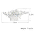 Yean Wedding Hair Comb - Silver Rhinestones Opal Crystal Vintage Bridal Hair Clips Accessories for Brides and