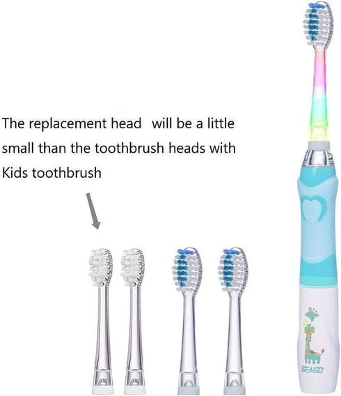 SEAGO Toothbrush Replacement Heads - SG977 SG513, 8 Pack for Kids - Compatible with SEAGO Electric Toothbrushes