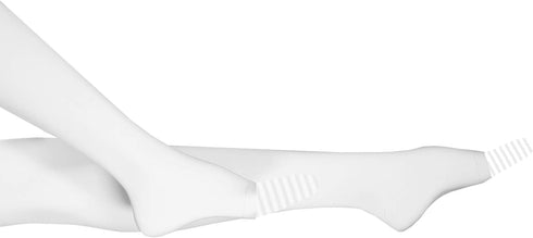 NuVein Surgical Stockings, X-Large, 18 mmHg Support for Embolic Recovery, Thigh High, Open Toe, White
