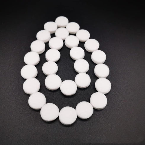 Car Air Vent Clip Replacement Pads, 50Pcs White, Unscented Refill Tablets for Car Air Freshener Clips