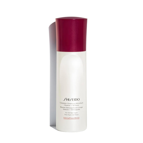 Shiseido Complete Cleansing Microfoam - 180 mL Light, Oil-Free Foaming Cleanser for Smooth, Hydrated Skin