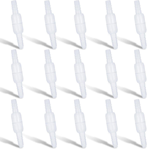 15pcs Oxygen Tubing Connector, 360-Degree Rotation Tubing Swivel Connector for Oxygen Cannula Hose