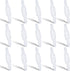 15pcs Oxygen Tubing Connector, 360-Degree Rotation Tubing Swivel Connector for Oxygen Cannula Hose