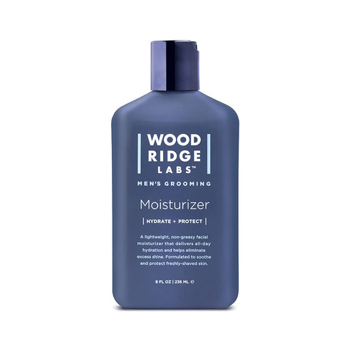 Wooridge Labs Men's Grooming Facial Moisturizer with Vitamin E & Niacinamide, Lightweight Hydration (8 oz)
