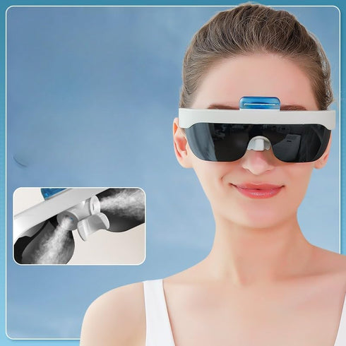 Portable Vapor Glasses for Relief Dry Eyes, Automatic Timer,Eye Mist Steam Sprayer,Eye Treatment,Sleep Mask for Eye