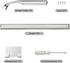 Shower Squeegee for Glass Doors - 12-Inch Wide Blade with Hook, Stainless Steel for Efficient Cleaning