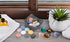 Set 14Pcs Top Plaza Lava Rock Stone Aromatherapy Essential Oil Diffuser Square Ceramic Fragrance Perfume Ware Bowl