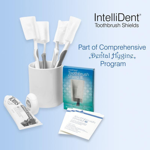 Toothbrush Shields - Head Cover Caps, Breathable & Disposable, Perfect for Travel, Home & Office, 20 Count