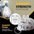 Aluf Plastics Heavy Duty Transparent Trash Bags | 55 Gallon | 50 Pack | 1.5 MIL | Industrial Strength Plastic