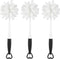 ALINK Pack of 3 Bottle Glass Dish Sponge Cleaning Brush with Handle