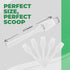 100 Pack 2.5 Inch Cosmetic Spatulas, Small Plastic Spatula for Cosmetics, Creams, & Crafts