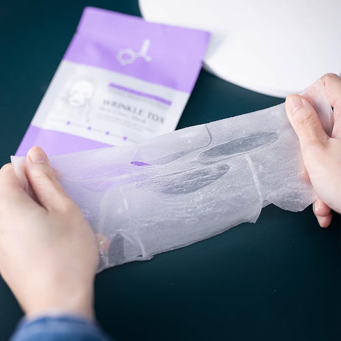 Wrinkle Tox Skin Clinic Mask - Adenosine-Infused Anti-Aging Facial Sheet for Fine Lines and Firmness (5 Sheets)