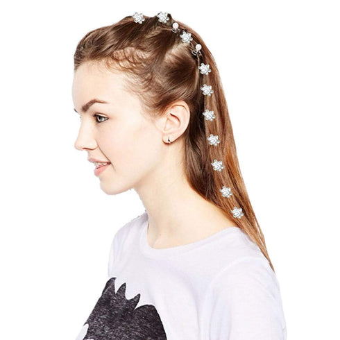 inSowni 32 Pack Silver Wedding Hair Side Combs + U-shaped & Twist Bridal Hair Pins Accessories with Rhinestone Pearls