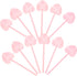 KALLORY 100pcs Mousse Spoon Set, Heart Shaped Cake Spoon, Mini Spoons for Jars, Small Shovel Spoons, Espresso Spoons,