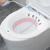 Portable Sitz Bath Basin with Flush for Postpartum and Postoperative Care, Foldable Pink Wash Basin for Pregnant Women